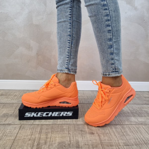 MANOS.RO PANTOFI DAMA SPORT SKECHERS® UNO 73667 ORG