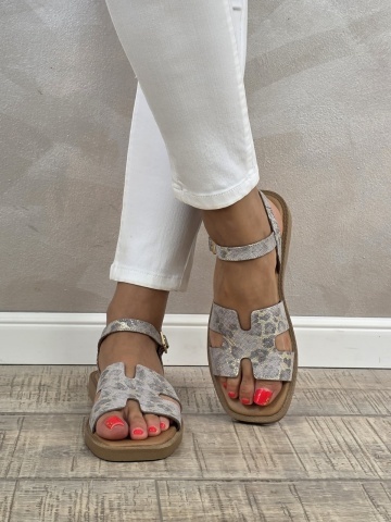 MANOS.RO Sandale dama piele naturala GOLD DEER SV1622 - Img 2