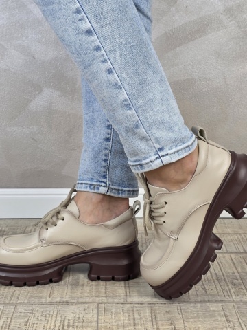 Pantofi dama casual FORMAZIONE piele naturala PC2358 - Img 4