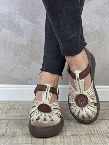 Pantofi dama casual Franco piele naturala PV2150 - Img 2