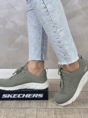 Pantofi dama sport Skechers® Bobs B Flex W 117591 OLV - Img 7