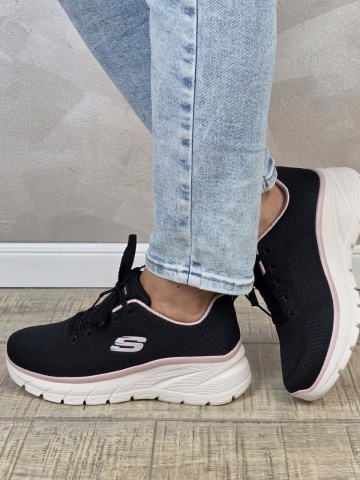Pantofi dama sport Skechers®- Fashion Fit 2.0 - Moonlight Glow 150384 BKRG - Img 4