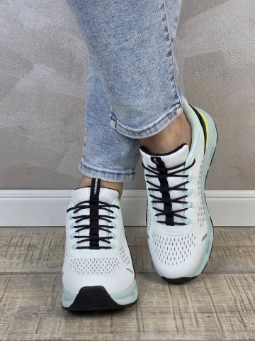 Pantofi dama sport Skechers®, GLIDE-STEP, din material textil 303654L WBTQ - Img 2