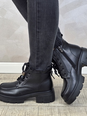 Botine/Ghete dama piele naturala MANOS.RO GD2590 - Img 3