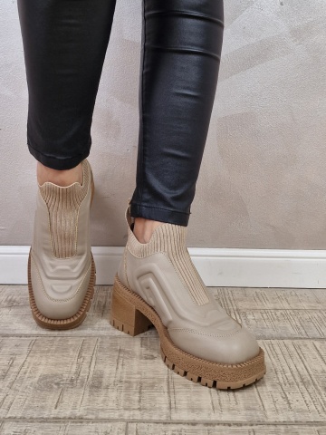Ghete casual dama Piele naturala MANOS.RO GD2115 - Img 3