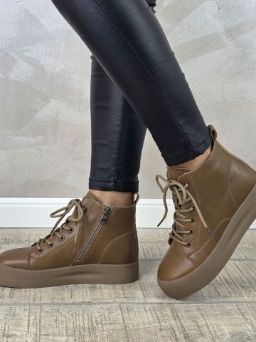 MANOS.RO Ghete dama casual Formazione piele naturala GD2374
