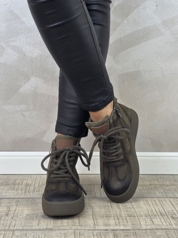 MANOS.RO Ghete dama casual Formazione piele naturala GD2380 - Img 3