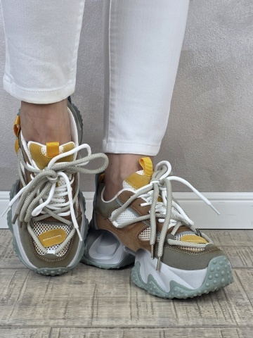 MANOS.RO Pantofi dama casual sport piele naturala FEEL PS750 - Img 2