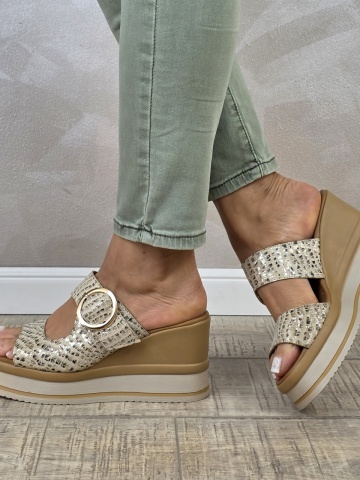 MANOS.RO Sandale dama piele naturala GOLD DEER SP889 - Img 4