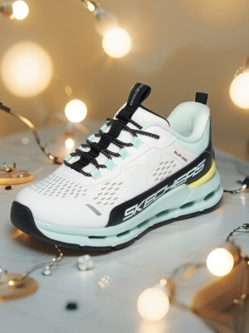 Pantofi dama sport Skechers®, GLIDE-STEP, din material textil 303654L WBTQ