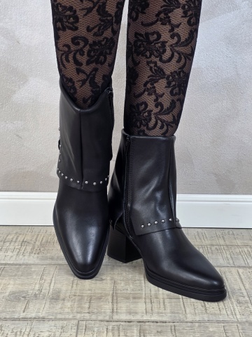 Botine/Ghete dama piele naturala ANNA VIOTTI BT356 - Img 4