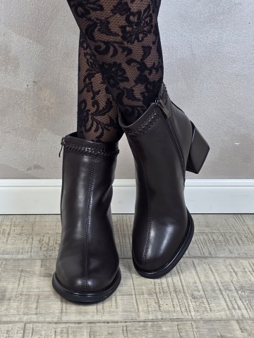 Botine/Ghete dama piele naturala MANOS.RO BT354 - Img 3
