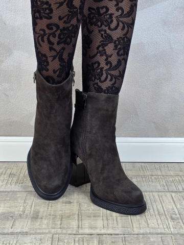 Botine/Ghete dama piele naturala MANOS.RO BT360 - Img 3
