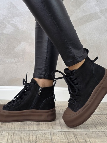 MANOS.RO Ghete dama casual Formazione piele naturala GD2373