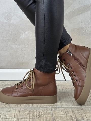 MANOS.RO Ghete dama casual Formazione piele naturala GD2375 - Img 3