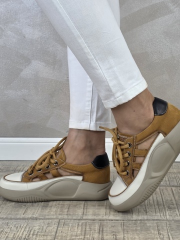 MANOS.RO Pantofi dama casual sport piele naturala FEEL PS751 - Img 5