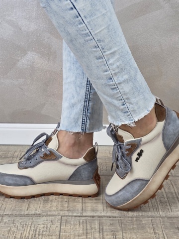 MANOS.RO Pantofi dama casual sport piele naturala Filippo PS680 - Img 4