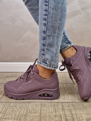MANOS.RO Pantofi dama sport Skechers® Uno 73690 DKMV - Img 4