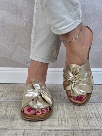 MANOS.RO Papuci dama piele naturala GOLD DEER SV1865 - Img 2