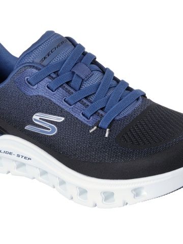 Pantofi barbati Skechers Slip-on- Glide-Step Pro - Waverra 233132 BKBL - Img 4
