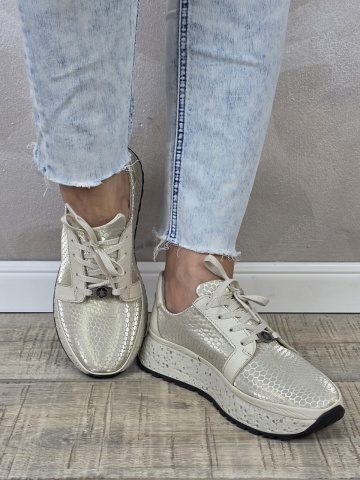 Pantofi casual/sport dama MANOS.RO piele naturala PS718 - Img 3