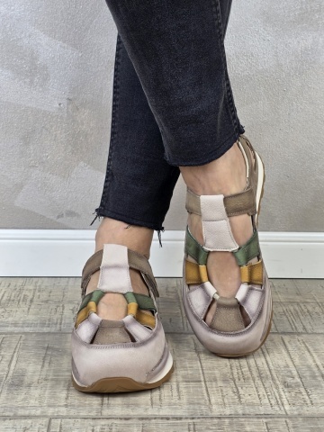 Pantofi dama casual Formazione piele naturala PV2148 - Img 4