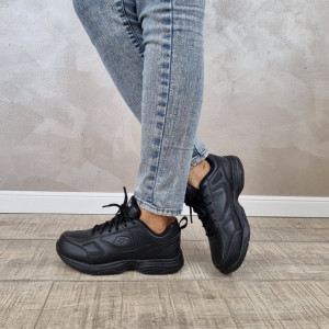 Pantofi dama Skechers Work Relaxed Fit 77200EC BLK - Img 5