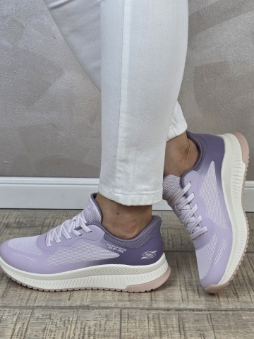 Pantofi dama sport Skechers® Bobs Squad 4 Staple Look purple 117624 PRMT - Img 4