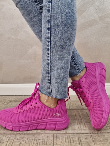 Pantofi dama sport Skechers® Bobs Squad Chaos 117346 HPK - Img 4