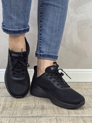 Pantofi dama sport Skechers® Bobs Squad Chaos 117550 BBK - Img 5