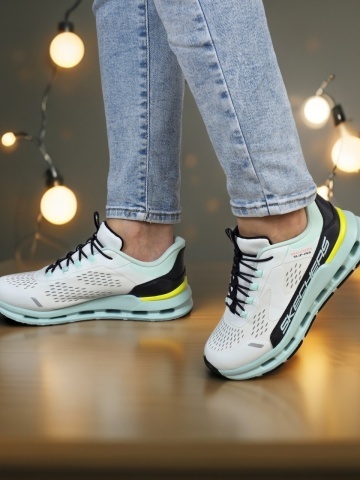 Pantofi dama sport Skechers®, GLIDE-STEP, din material textil 303654L WBTQ - Img 6