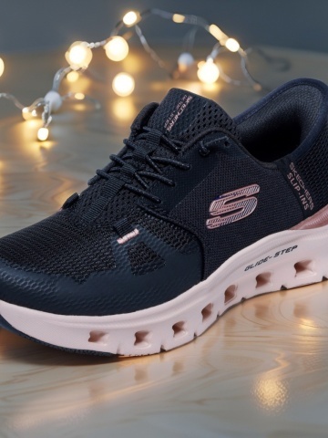 Pantofi dama sport Skechers® GLIDE STEP PRO-RADIANT STRIDE 150438 BKRG