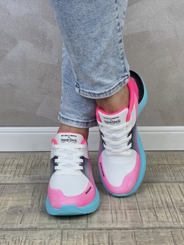 Pantofi dama sport Skechers®Sneakers Snoop Dogg: Snoop Ace - Cyber Walker 186025 WLBP - Img 6