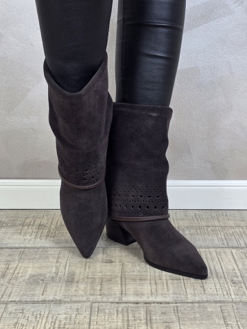 Botine/Ghete dama piele naturala MANOS.RO BT327 - Img 2