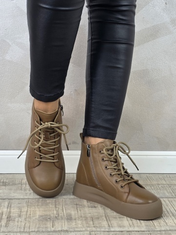 MANOS.RO Ghete dama casual Formazione piele naturala GD2374 - Img 3