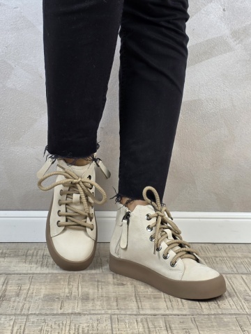 MANOS.RO Ghete dama casual Formazione piele naturala GD2407 - Img 2