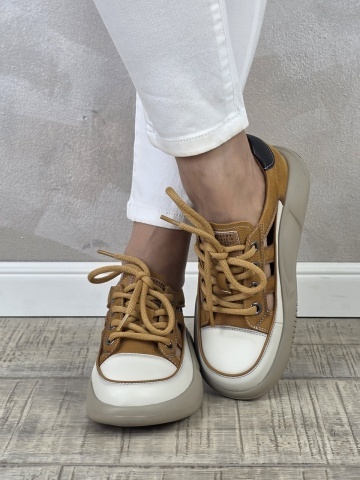 MANOS.RO Pantofi dama casual sport piele naturala FEEL PS751 - Img 2