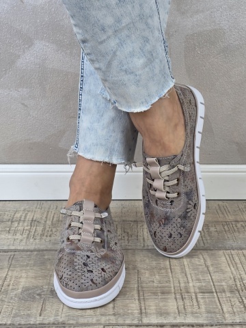 MANOS.RO Pantofi dama casual sport piele naturala FILIPPO PC2391 - Img 2