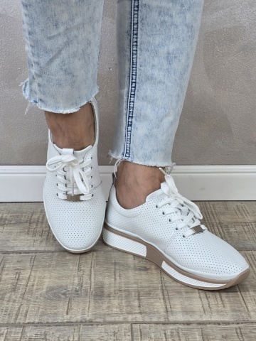 MANOS.RO Pantofi dama casual sport piele naturala FILIPPO PC2396 - Img 3