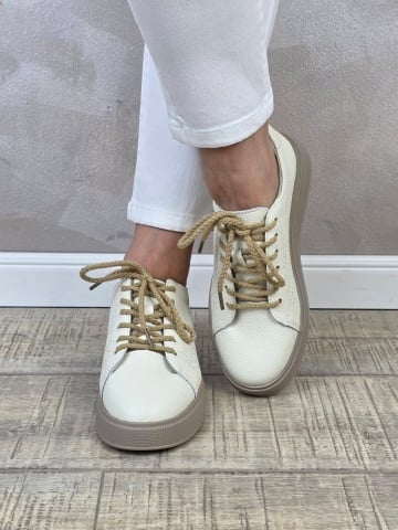 MANOS.RO Pantofi dama casual sport piele naturala FILIPPO PS746 - Img 2