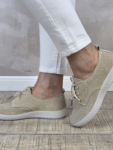 MANOS.RO Pantofi dama casual sport piele naturala FILIPPO PS753 - Img 4