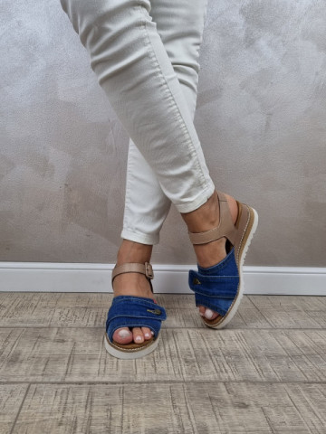 MANOS.RO Pantofi dama Jeans SJ27 - Img 2