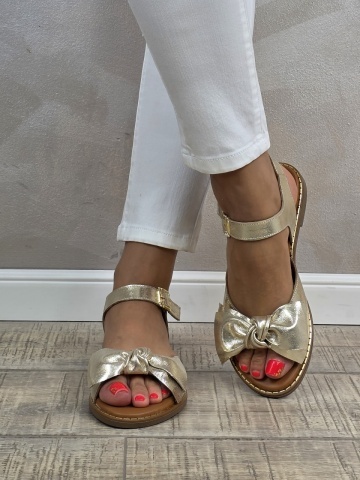 MANOS.RO Sandale dama piele naturala GOLD DEER SV1615