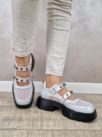 Pantofi casual/sport dama MANOS.RO piele naturala PV2137 - Img 2