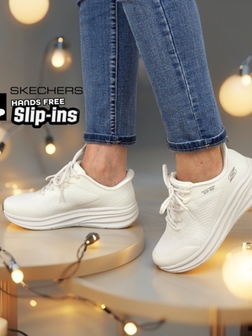 Pantofi dama sport Skechers® Bobs Skillz - Too Essential 117756 WHT