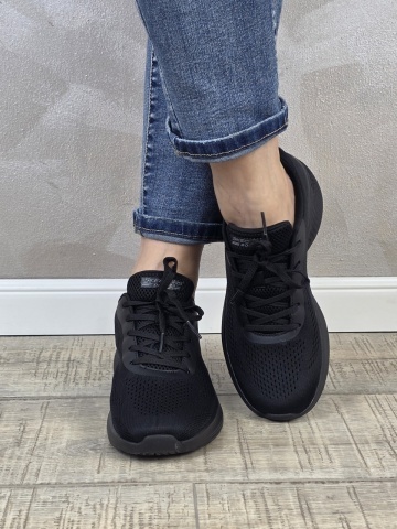 Pantofi dama sport Skechers® Bobs Squad Chaos 117550 BBK - Img 2