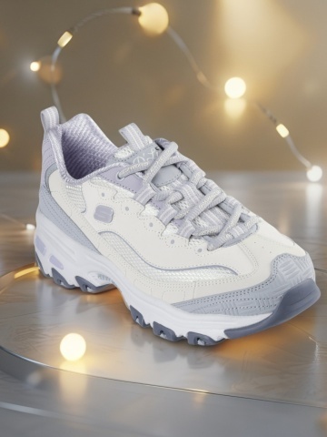 Pantofi dama sport tip sneakers Skechers D'Lites - Retro Rewind 150536 NTGY