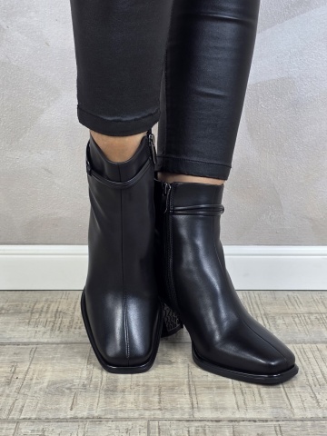 Botine/Ghete dama piele naturala MANOS.RO BT329 - Img 2