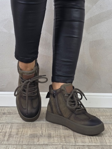 MANOS.RO Ghete dama casual Formazione piele naturala GD2380 - Img 4