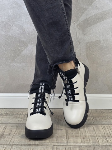 MANOS.RO Ghete dama casual sport piele naturala Filippo GS017 - Img 3